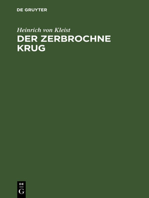 cover image of Der zerbrochne Krug